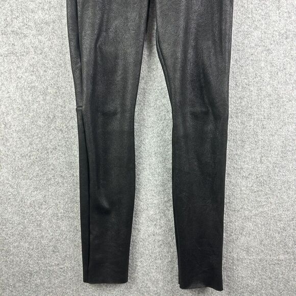 Commando Faux Leather Leggings Womens Small Black Stretch Perfect Control Pants - Picture 3 of 11